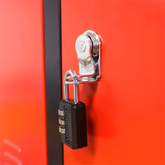 빨간 알루미늄 의류 저장 옷장 현대 9개의 문 디자인 작풍 로커