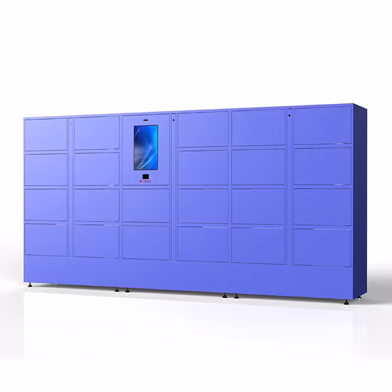 주문을 받아서 만들어진 강철 전자 수화물 보관함 Qr 부호 지적인 소포 로커